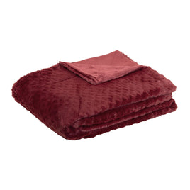 J.Elliot Home Azariah Plush Throw Red Home & Garden Kings Warehouse 