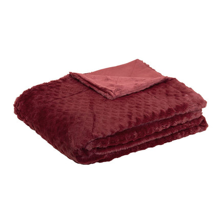 J.Elliot Home Azariah Plush Throw Red Home & Garden Kings Warehouse 