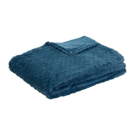 J.Elliot Home Azariah Plush Throw Teal Home & Garden Kings Warehouse 