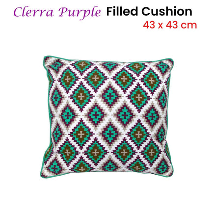 J.Elliot Home Clerra Purple Filled Cushion 43 x 43 cm Home & Garden Kings Warehouse 
