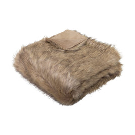 J.Elliot Home Grizzly Brown Faux Fur Throw Home & Garden Kings Warehouse 