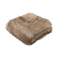 J.Elliot Home Grizzly Brown Faux Fur Throw Home & Garden Kings Warehouse 