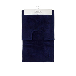 J.Elliot Home Home 2000GSM 2 Pce Dawson 100% Cotton Bath Mat Set Navy Home & Garden Kings Warehouse 