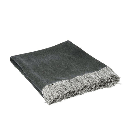 J.Elliot Home Idris Cotton Throw Charcoal Home Home & Garden Kings Warehouse 