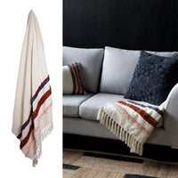 J.Elliot Home Jaz Indigo Coral Woven Throw Rug Home & Garden Kings Warehouse 