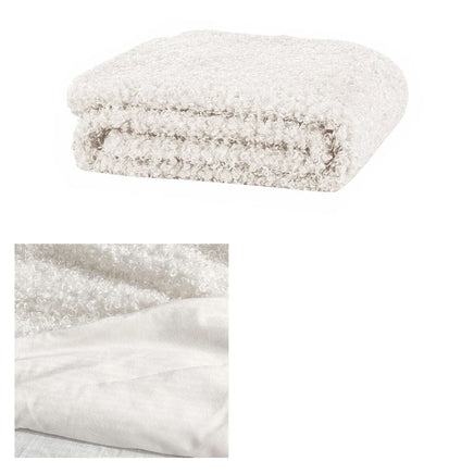 J.Elliot Home Lyla Faux Sheep Fur Throw Rug Ivory Home & Garden Kings Warehouse 
