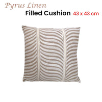J.Elliot Home Pyrus Embroidered Linen Filled Cushion 43 x 43 cm Home & Garden Kings Warehouse 