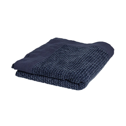 J.Elliot Home Taylor Cotton Jacquard Throw Rug Navy Home & Garden Kings Warehouse 