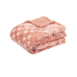 J.Elliot Home Vida Microplush Throw Clay Pink Home & Garden Kings Warehouse 