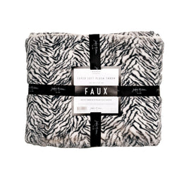 Jenny Mclean 500GSM Cosy Faux Throw 127x152cm - Zebra Home & Garden Kings Warehouse 