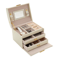 Jewellery Storage Box Girls Rings Necklaces Display Organiser Storage Case bedroom furniture KingsWarehouse 