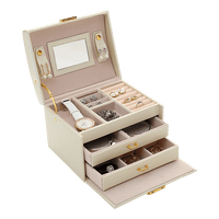 Jewellery Storage Box Girls Rings Necklaces Display Organiser Storage Case Home & Garden Kings Warehouse 