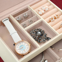 Jewellery Storage Box Girls Rings Necklaces Display Organiser Storage Case Home & Garden Kings Warehouse 