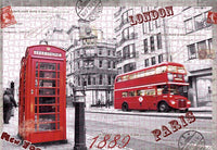 Jigsaw Puzzles 1000 Pieces for Adults London Impression Red Bus Telephone Booth Large Difficult Puzzles Kings Warehouse 