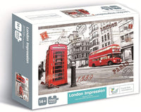 Jigsaw Puzzles 1000 Pieces for Adults London Impression Red Bus Telephone Booth Large Difficult Puzzles Kings Warehouse 