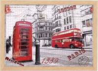 Jigsaw Puzzles 1000 Pieces for Adults London Impression Red Bus Telephone Booth Large Difficult Puzzles Kings Warehouse 