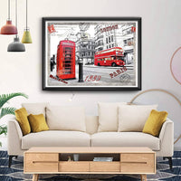 Jigsaw Puzzles 1000 Pieces for Adults London Impression Red Bus Telephone Booth Large Difficult Puzzles Kings Warehouse 