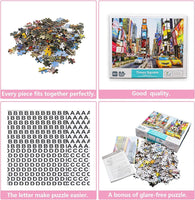 Jigsaw Puzzles for Adults 1000 Pieces Interesting Toys Brain Teaser Jigsaw Puzzles Unique Hard Puzzles Games(Times Square) Kings Warehouse 