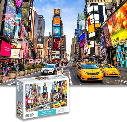 Jigsaw Puzzles for Adults 1000 Pieces Interesting Toys Brain Teaser Jigsaw Puzzles Unique Hard Puzzles Games(Times Square) Kings Warehouse 