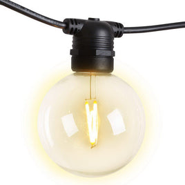 Jingle Jollys 50m LED Festoon String Lights 50 Bulbs Kits Wedding Party Christmas G80 Occasions Kings Warehouse 