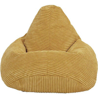 Jumbo Cord Beanbag Chair Cover Unfilled Large Bean Bag - Mustard Furniture Kings Warehouse 