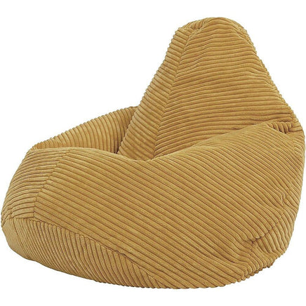Jumbo Cord Beanbag Chair Cover Unfilled Large Bean Bag - Mustard Furniture Kings Warehouse 