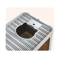 Jumbo Hooded Cat Litter Box Tray Pet Kitty Toilet for Large Cats w Hair Grooming Pet Care Kings Warehouse 