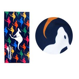 Jumping Kangaroos Printed Microfiber Beach Towel 75 x 152 cm Home & Garden Kings Warehouse 