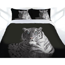 Just Home Black Blue Eyes Quilt Cover Set Queen Home & Garden Kings Warehouse 