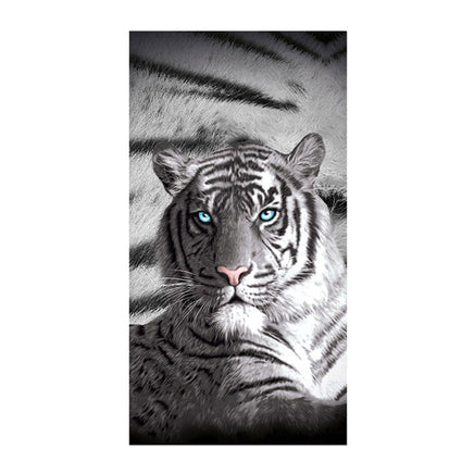 Just Home Blue Eyes Stripes Tiger Bath Beach Towel Home & Garden Kings Warehouse 