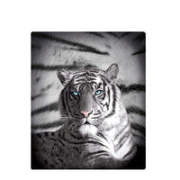 Just Home Blue Eyes Stripes Tiger Polar Fleece Throw Rug Home & Garden Kings Warehouse 