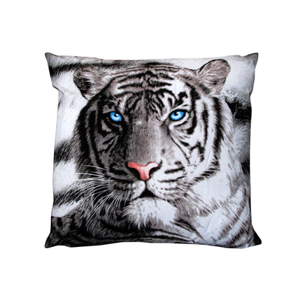 Just Home Blue Eyes Stripes Tiger Square Filled Cushion Home & Garden Kings Warehouse 