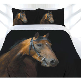 Just Home Dark Rider Quilt Cover Set Single Home & Garden Kings Warehouse