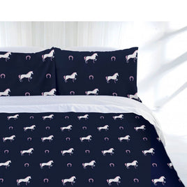 Just Home Just Home Horse Shoe Quilt Cover Set Single Home & Garden Kings Warehouse 