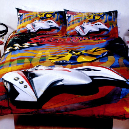 Just Home Speed Racer Thunder Quilt Cover Set Double Home & Garden Kings Warehouse 