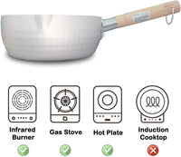 Justcook 20cm Japanese-style Stainless Steel Xueping Pot White Handle Home & Garden Kings Warehouse 