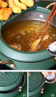 Justcook 20cm JSHS-YZG0320-1 Double Handle Tempura Karaga Fryer Pot Frying Pan Appliances Kings Warehouse 