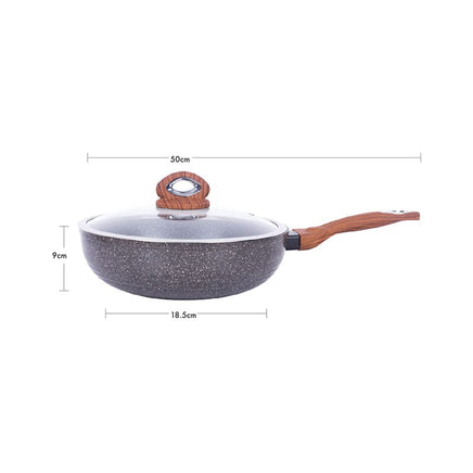 Justcook 30cm JSHS-IH4930C-1 Marble Wok Stirfry Pan Home & Garden Kings Warehouse 