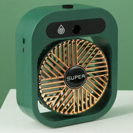 JY Ice Fog Air Conditioning Mist Humidfier Mini Fan Humidifying - White Appliances Kings Warehouse 