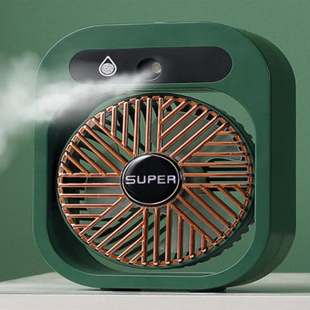 JY Ice Fog Air Conditioning Mist Humidfier Mini Fan Humidifying - White Appliances Kings Warehouse 