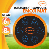 Kahuna 8ft Replacement Trampoline Jumping Mat - Emoji Sports & Fitness Kings Warehouse 