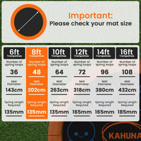 Kahuna 8ft Replacement Trampoline Jumping Mat - Emoji Sports & Fitness Kings Warehouse 