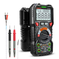 KAIWEETS Digital Multimeter TRMS 6000 Counts Voltmeter Auto-Ranging Fast Accurately Measures Voltage Current Amp Resistance Diodes Continuity Duty-Cycle Capacitance Temperature for Automotive Kings Warehouse 