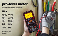 KAIWEETS Digital Multimeter TRMS 6000 Counts Voltmeter Auto-Ranging Fast Accurately Measures Voltage Current Amp Resistance Diodes Continuity Duty-Cycle Capacitance Temperature for Automotive Kings Warehouse 