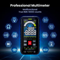 KAIWEETS Digital Multimeter Voltmeter Smart Electrical Tester Measures Voltage Current Resistance Continuity Duty-Cycle Capacitance Temperature Frequency Auto Ranging 10000 Counts TRMS Auto Accessories Kings Warehouse 