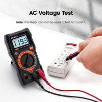 KAIWEETS Digital Multimeter with Case, DC AC Voltmeter, Ohm Volt Amp Test Meter and Continuity Test Diode Voltage Tester for Household Outlet, Automotive Battery Test (Anti-Burn with Double Fuses) Kings Warehouse 