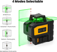 KAIWEETS KT360B Green Laser Level Self Leveling Horizontal Vertical Line Laser Level Kings Warehouse 