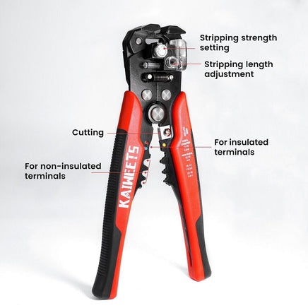 Kaiweets KWS-103 Self Adjusting Wire Stripper Wire Cutter Cable Stripper Clamp Auto Accessories Kings Warehouse 