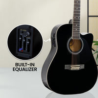 Karrera 12-String Acoustic Guitar with EQ - Black Kings Warehouse 