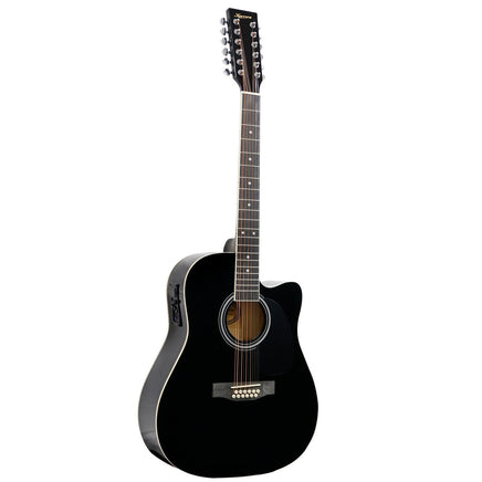 Karrera 12-String Acoustic Guitar with EQ - Black Kings Warehouse 